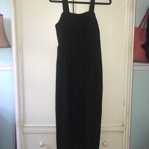 Black strap JUMPER / ROMPER with BUTTONS